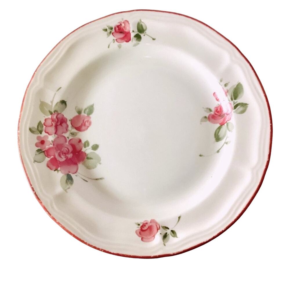 Gibson Roseland Salad or Dessert Plate